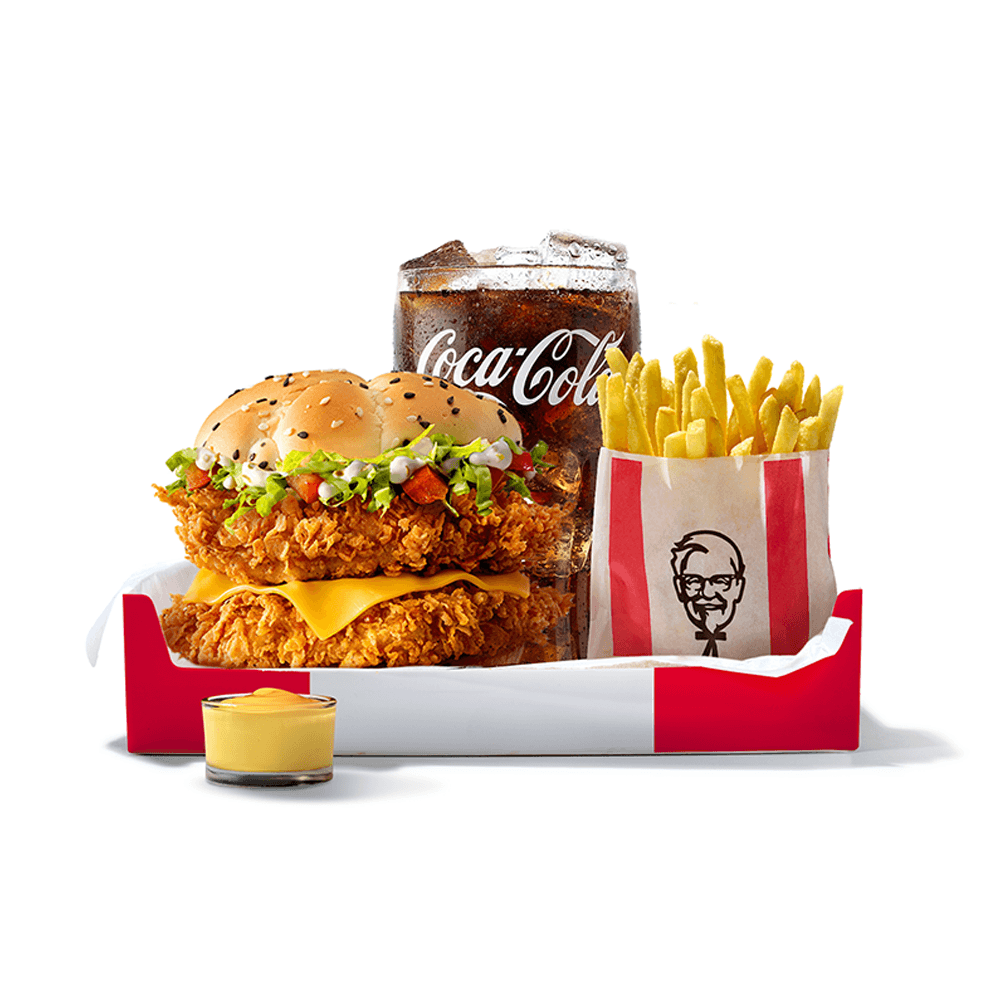 KFC Дабл Шефбургер оригинальный комбо